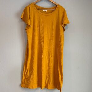 Anthropologie Golden Short Sleeve Dress
